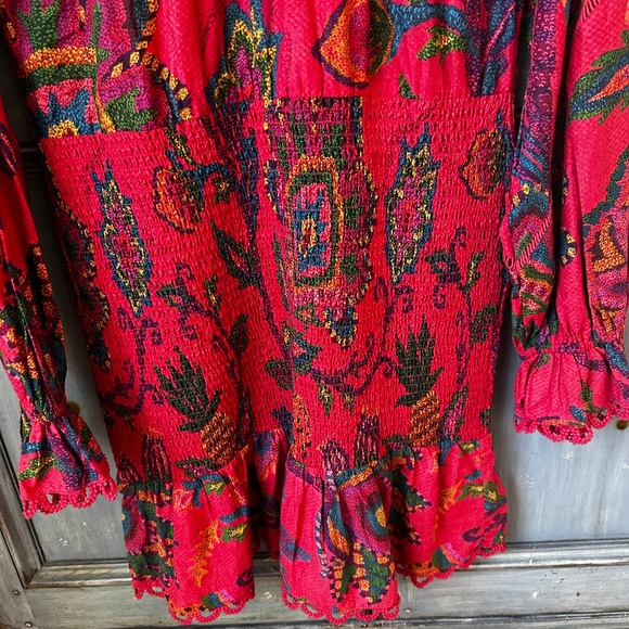 Johnny Was Workshop Tiered Floral Short Dress Size XL NWT - Picture 13 of 13